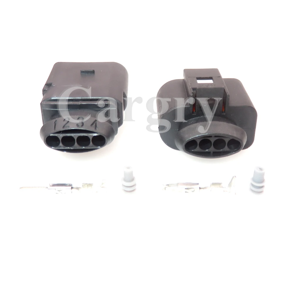 Ollanoos Lot De 2 Connecteurs Capteur De Carte 1J0973704 - Câblage 4 Broches Pour Audi Seat Skoda