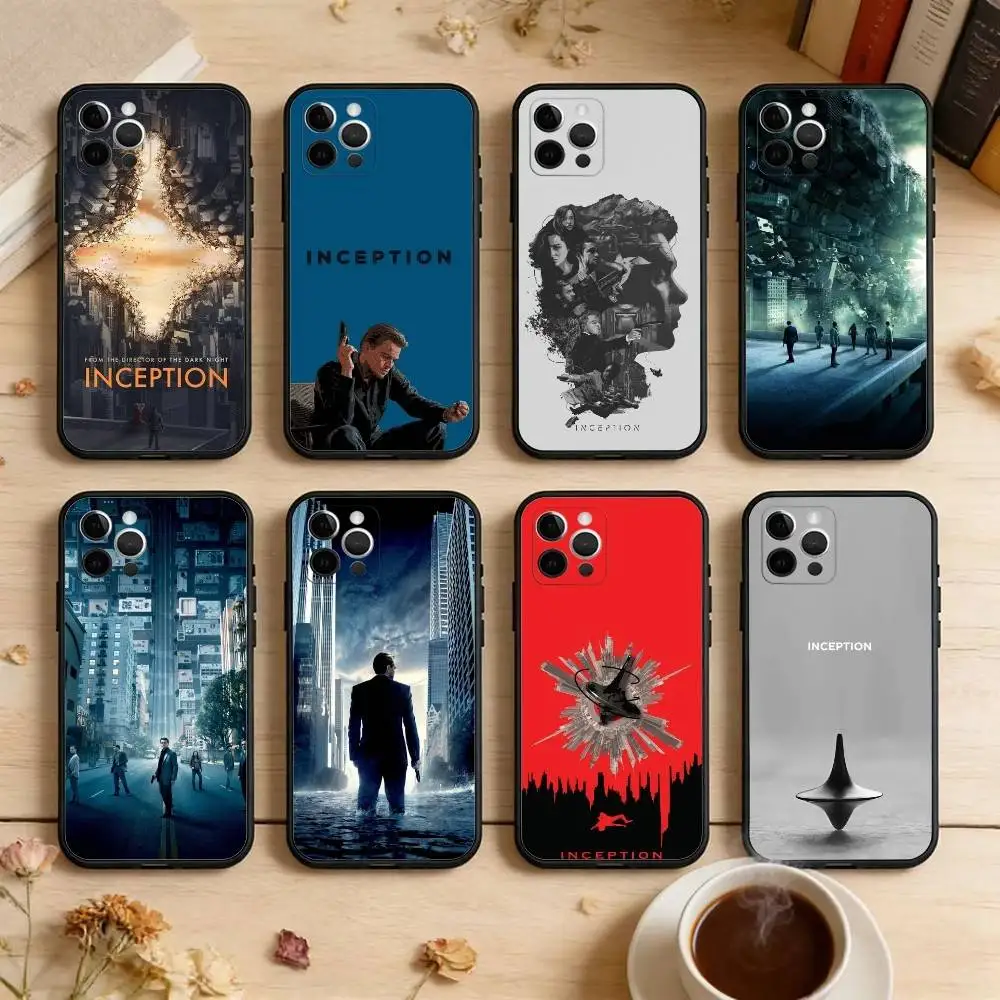 

The S-Space I-Inception-es Black Soft Case For iPhone 17 13 14 15 11 16 12 Pro Max Pro Max Plus E Air Mini Phone Cover Shell