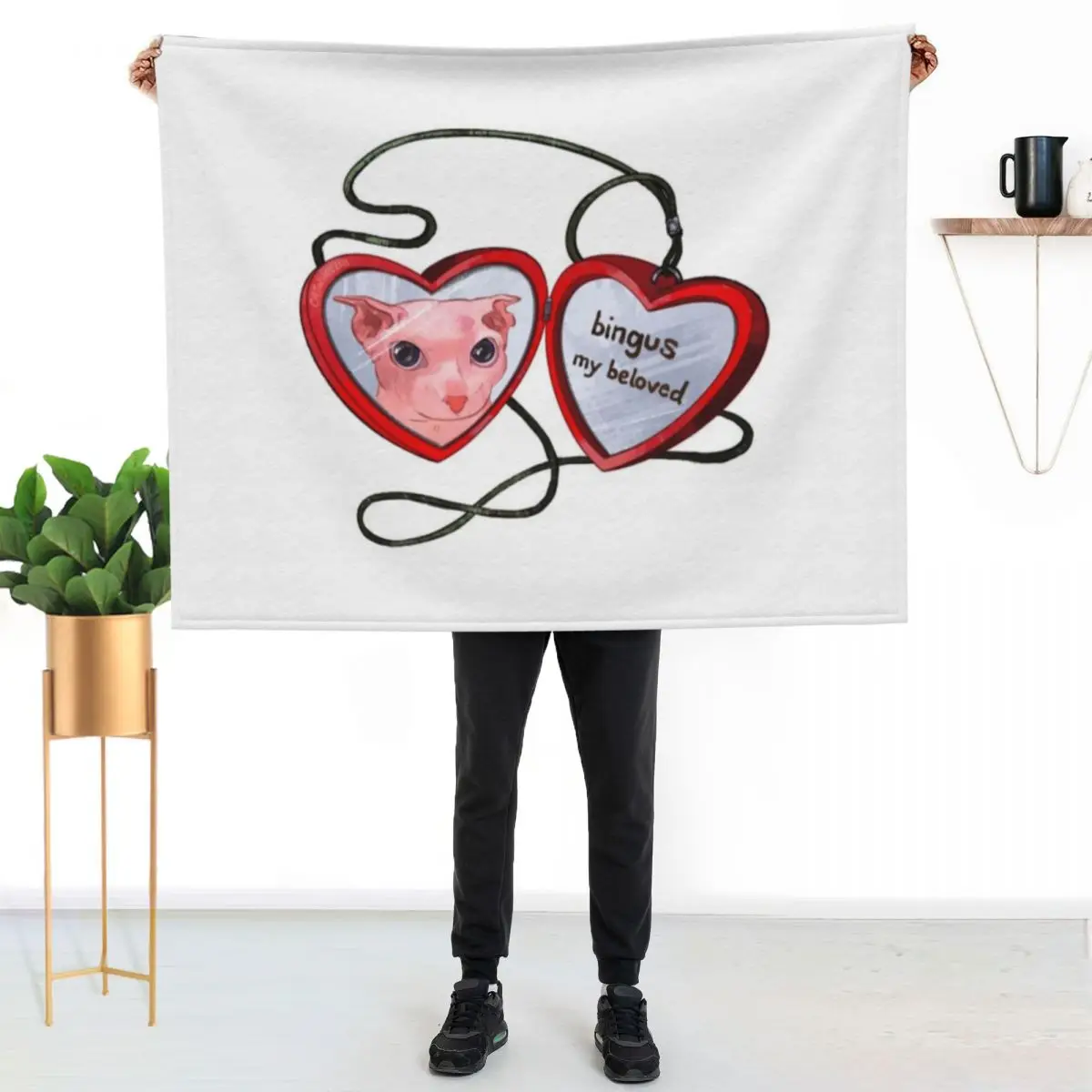 Bingus Cat T-ShirtBingus my beloved Throw Blanket Soft Warm Blanket Gift for Men Women Adults