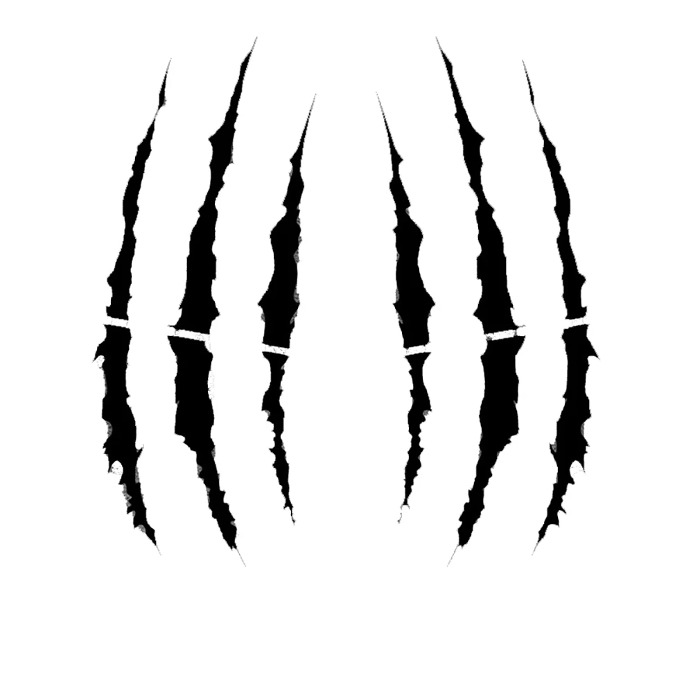 1PC Monster Claw Scratch Motorcycle Stickers for Helmet Tank Side Strips Vinyl Decals Car Headlight Body Waterproof Decoration image 4