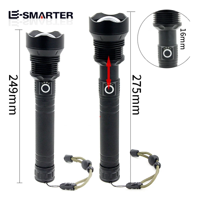 ESMARTER P70 Wick LED Flashlight USB Rechargeable Multi-Purpose Outdoor Lighting Tools