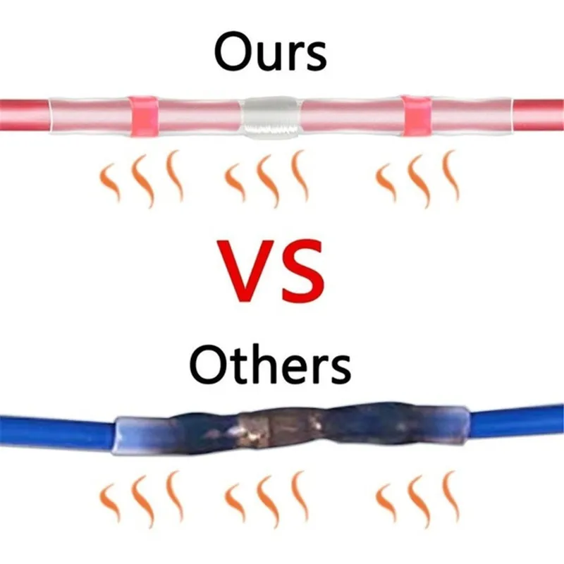 Conector de fio, conector de solda, conectores termo retráteis, vara elétrica para solda, terminais de cabo de crimpagem à prova d'água