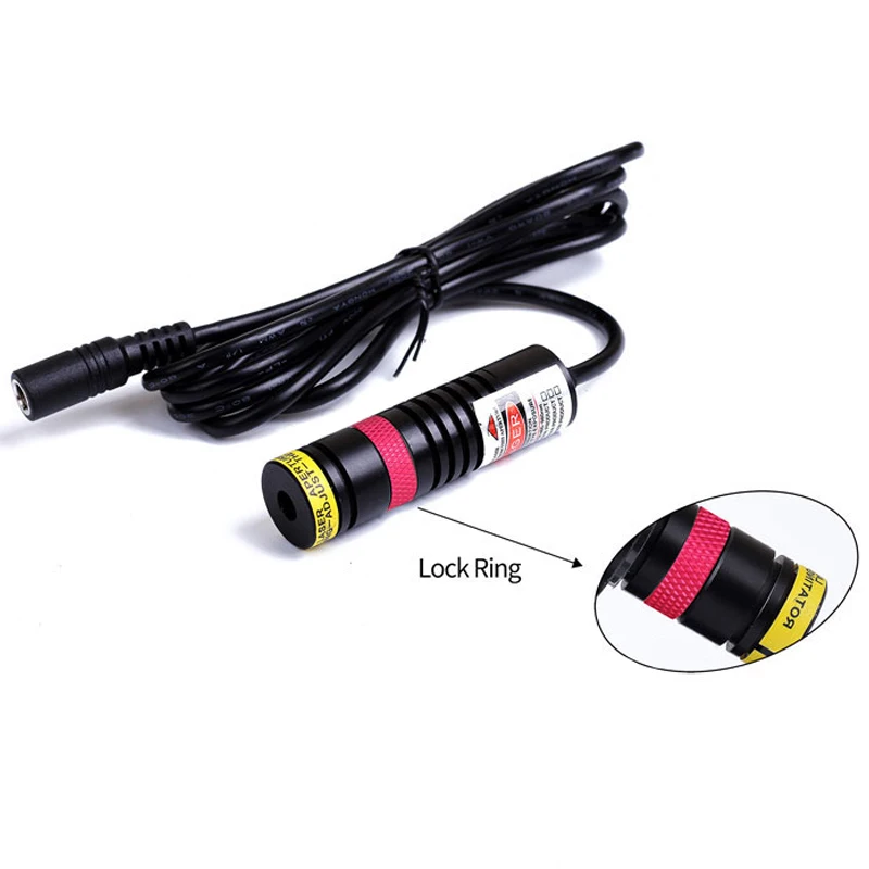 Focusable for Wood Cutting Positioning D18x65mm 635nm Red DOE 11 Lines Laser Module