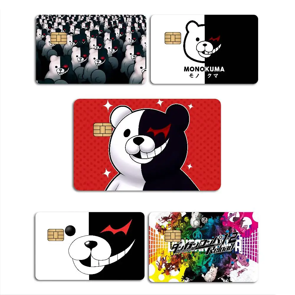 Game Danganronpa Anime Spend or Save Funny Shell On Off Ultra Thin No Fade Sticker Skin Cover Film for Debit Credit Card