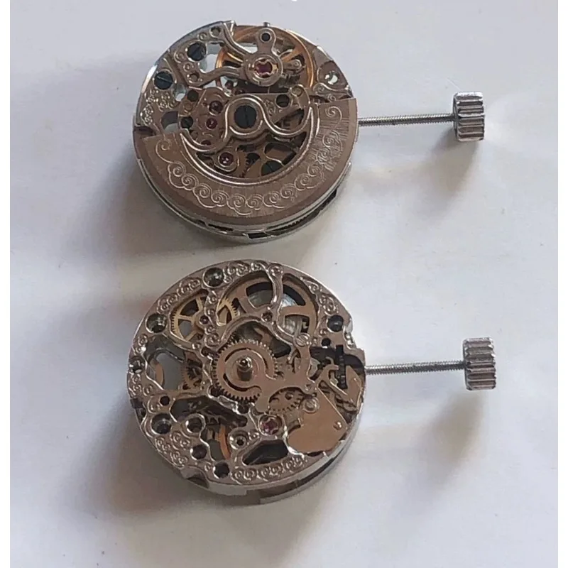 Suitable for ST6 Automatic Mechanical Movement Double-through Engraving Hollow Mechanical Movement in Stock