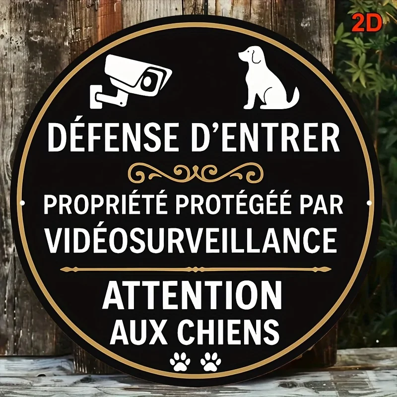 2D Flat, One Circular Sign Measuring 20.32X20.32 Cm - 