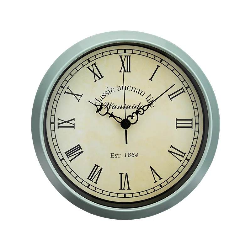 

13inch Italy Mediterranean Simple and exquisite Creative and fashionable Living room Roman wall clock Digital scale clock Quartz