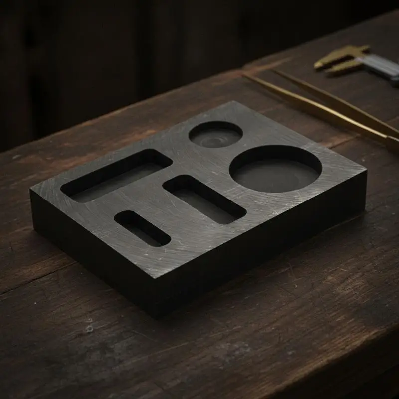 1Pcs Non-deformable Crucible Mould Melting Ingot Mold for Gold Silver Refining Casting Home  Metal Melting Use