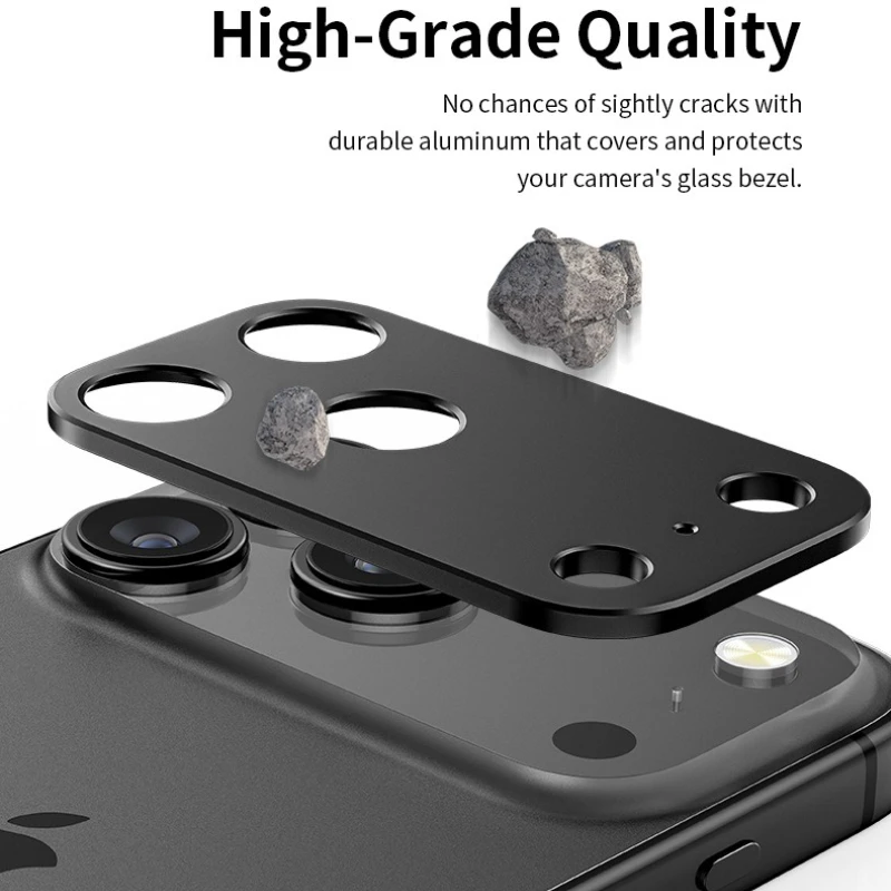 1-3 Set HD Aluminium Metallring Rückkamera-Schutzfolie für iPhone 18 17 Pro Max Kratzfester Objektivschutz Vollständige Abdeckung Handy-Zubehör