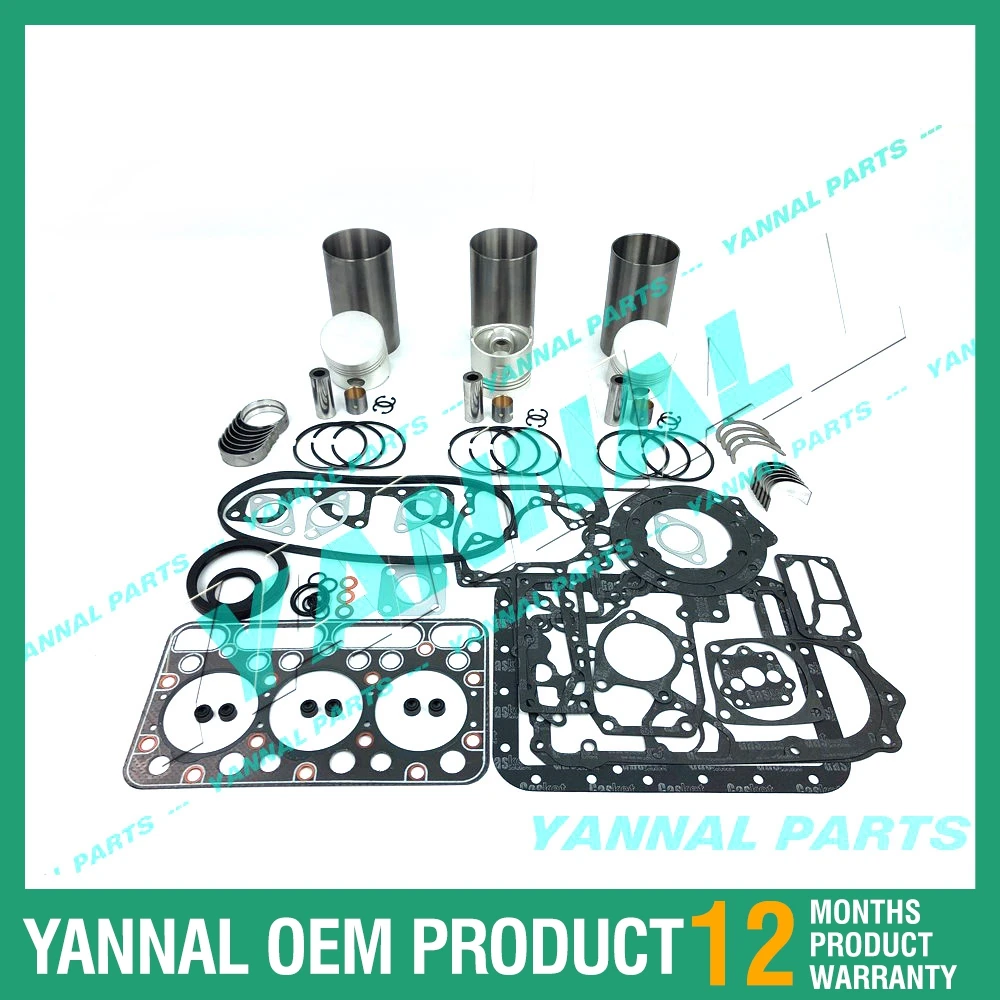 

Комплект для капитального ремонта двигателя Kubota D1302, запчасти для дизельных двигателей, неоригинальные запчасти