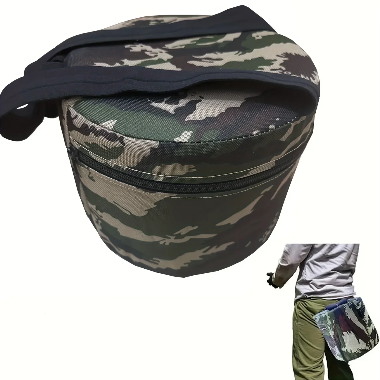 Outdoor Fishing Chair Gardening Stool Footstool Wearable Work Seat Round Stool For Outside Gardening Planting Fishing Farm