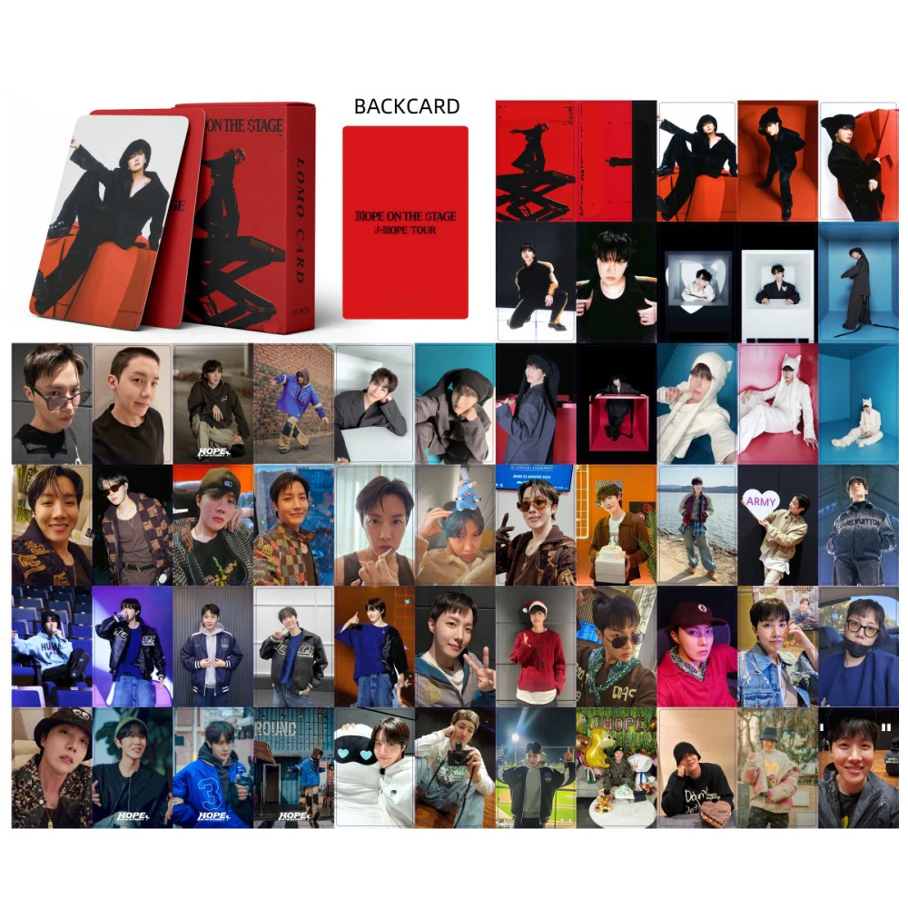 

Hope on the Stage Concert Album LOMO Card HD Laser Printing Card J-Hope Card Gift Fans Collection55pcs Kpop Photocard