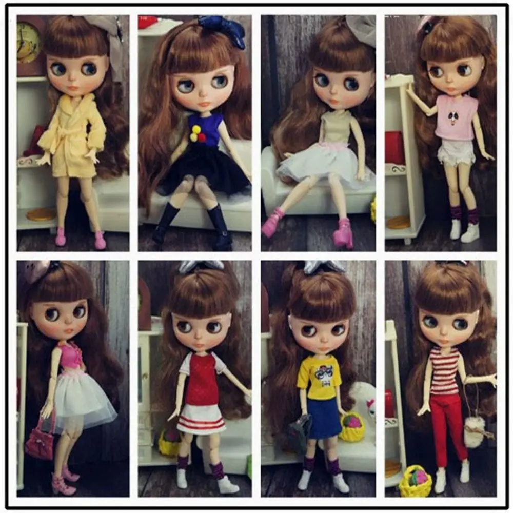 Fashion Elegant Jeans Pants Mini Handmake Simple Dresses Swimsuits DIY Accessories for azone19 ICY DBS Dolls