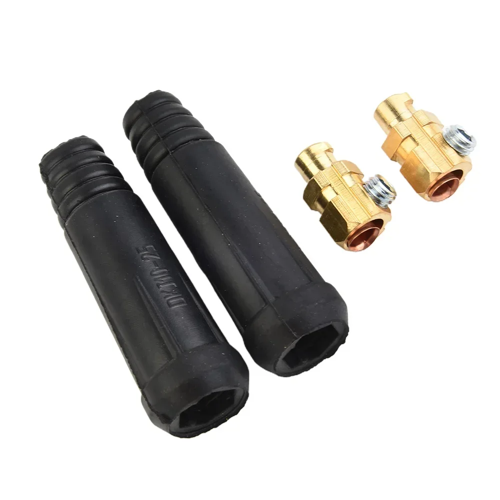 2pcs TIG Welding Cable Panel Connector Plug DKJ10-25 200Amp Quick Fitting Replacement Parts Welding Machine Tools Accessories