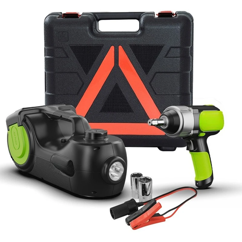 Car 5-ton electric hydraulic jack set Multifunctional car tire change inflatable air pressure jack