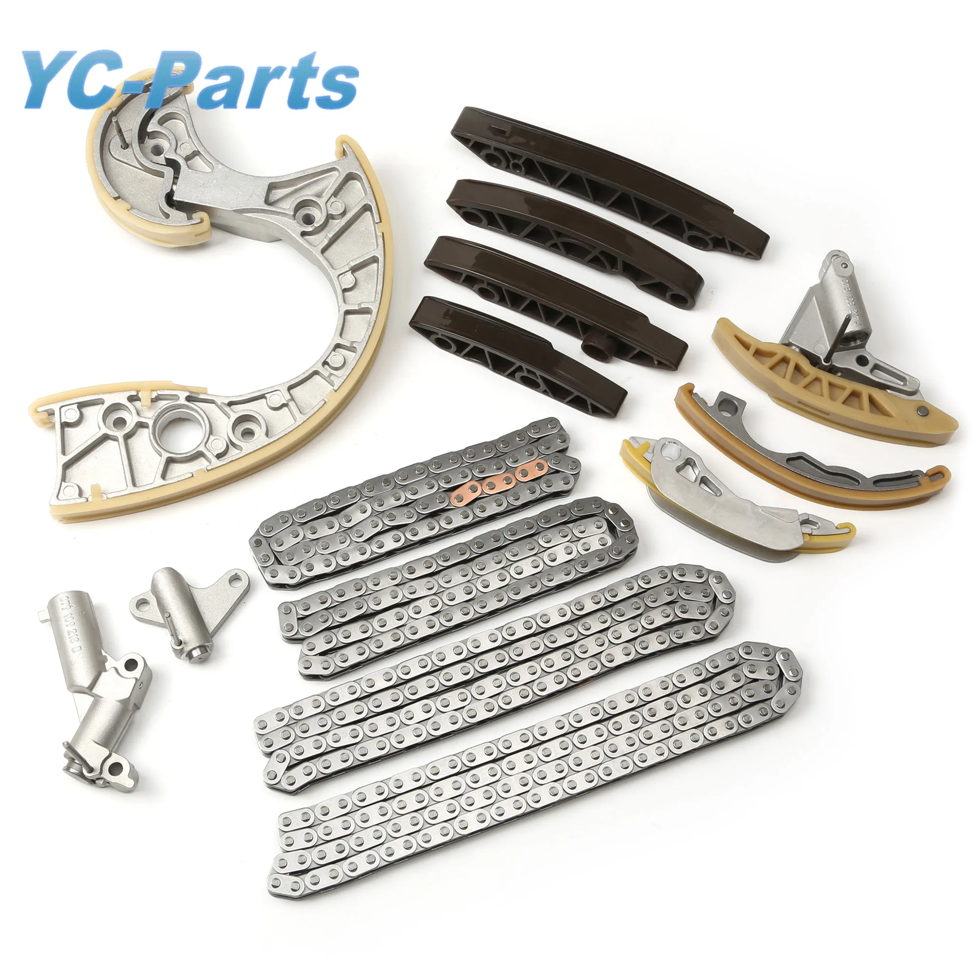 14PCS Engine Timing Chain Tensioner Guide Rail Kit for AUDI A6 C6 4.2L V8 BAT