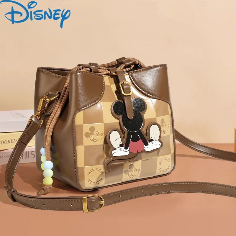 Disney Mickey Purses Handbags Retro Luxury Bags For Women Kawaii Crossbody Fashionable Shoulder Bag Anime Case Cute Wallet Gift