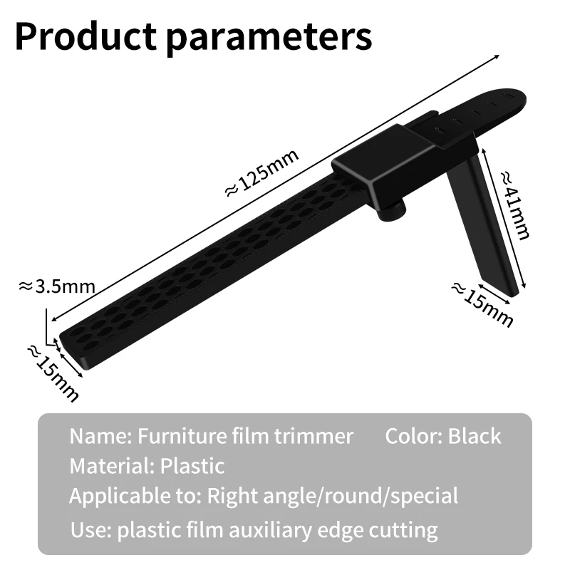 LUXIANZI Furniture Car Wrapping Vinyl Tool Kit Edge Corner Planer Window Film Tint Tools Specialty Edge Banding Trimming Knife