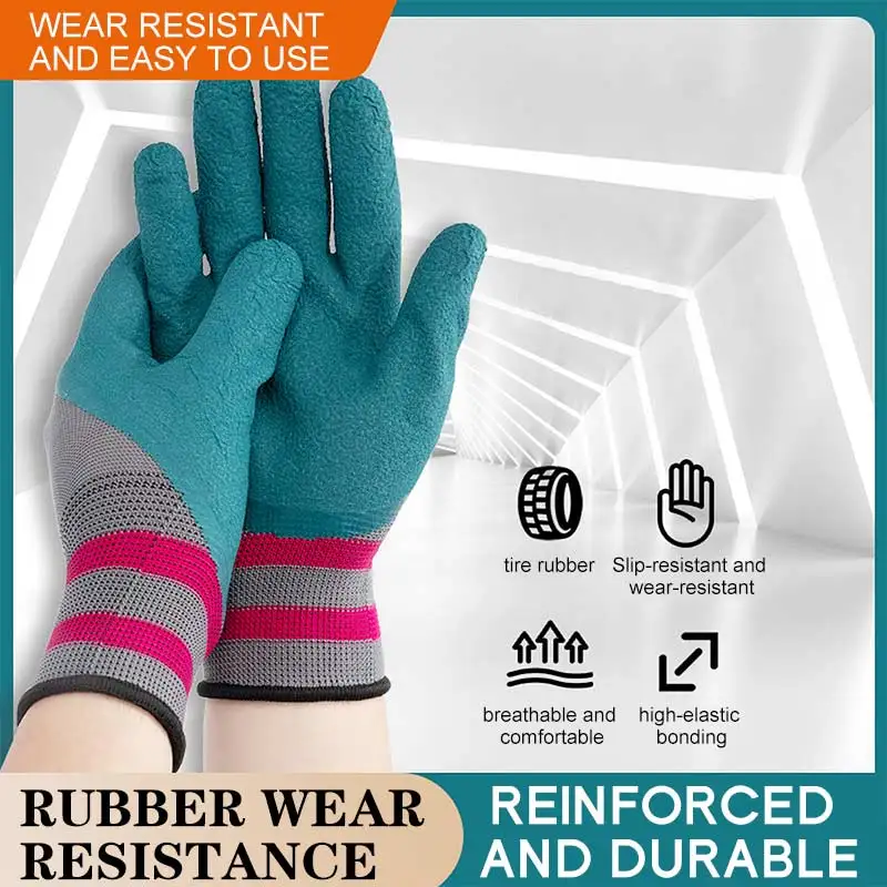 

Утолщенные рабочие перчатки, противоскользящие, водонепроницаемые, для защиты рук, от порезов, проколов и увечий