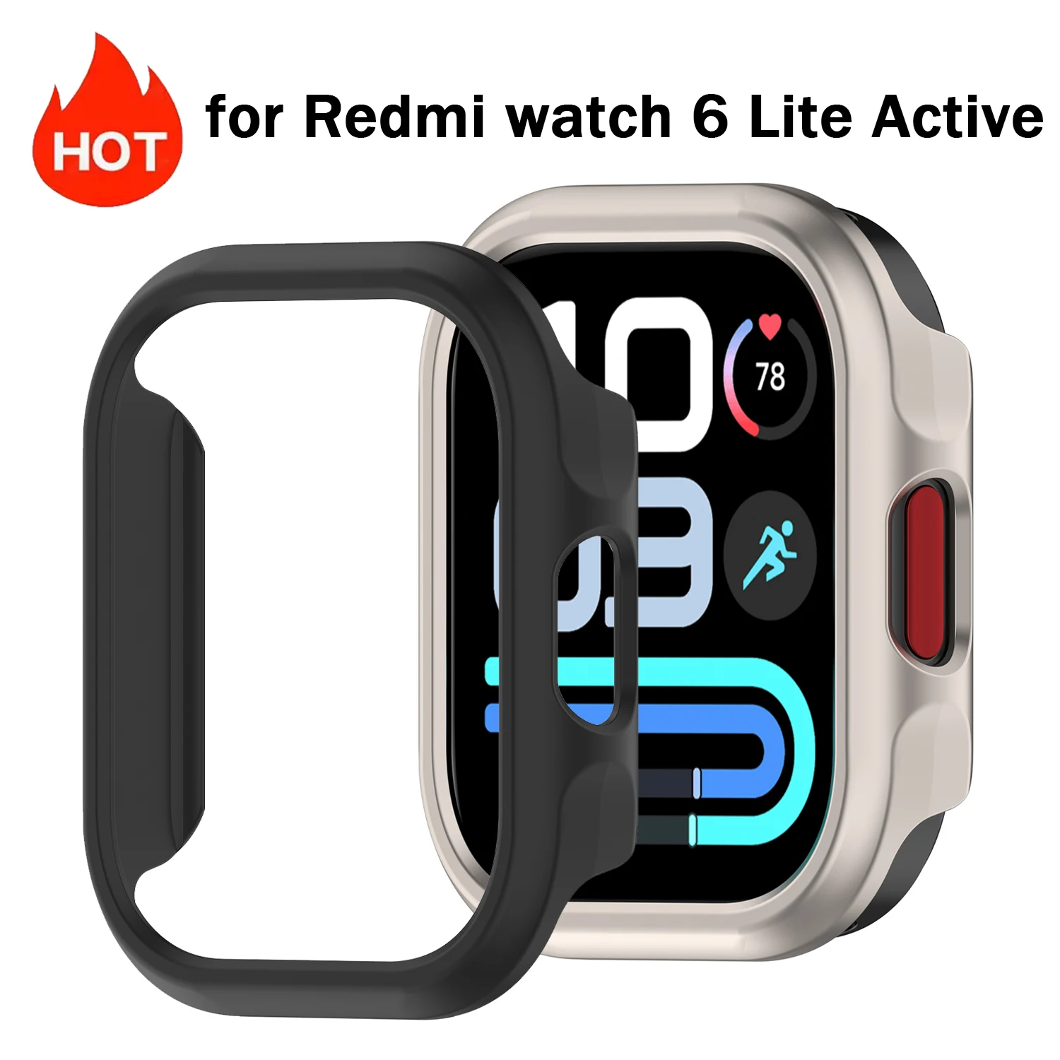 Protective Case for Redmi Watch 5/6/Active/Lite protector Hard PC All-anti-fall bumper Cover Redmi 6 active watch Accessories