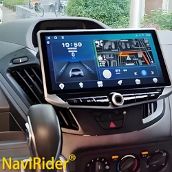 10.88inch Android 14 Screen For Ford Transit Tourneo Custom 2013 GPS Carplay Type-C Charging Mobile Holder Car Multimedia Player