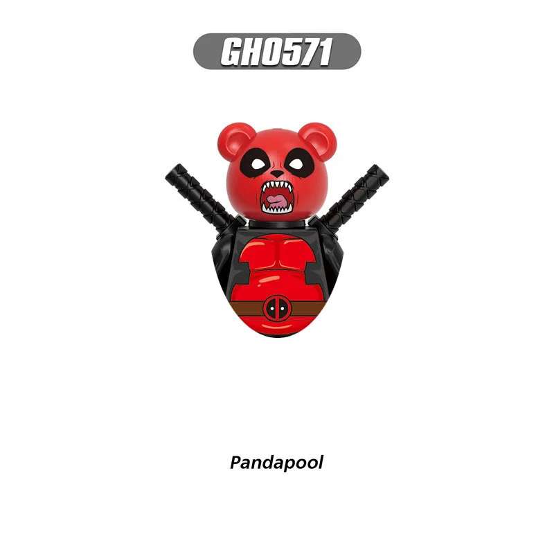 GH0172 Deadpool veanompool pandapool galactuspool ของเล่นเด็กสร้างบล็อกวันเกิด