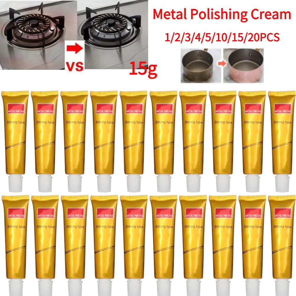 Crema para pulir metales, espejo, reloj de cerámica de acero inoxidable, pasta para pulir, crema de limpieza, eliminador de óxido, cera pulidora para Metal