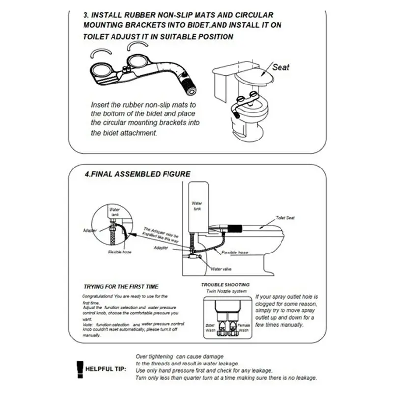 

*ONE DAY Насадка для унитаза и биде Умные биде Ультратонкие насадки Самопортативная очистка Давление воды Простота установки