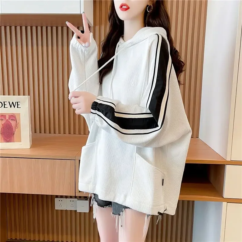 New In Hooded Sweatshirt for Women Loose Baggy Woman Tops Korean Coat Sweat-shirt On Promotion Outerwears Dropshiping M Hoodies