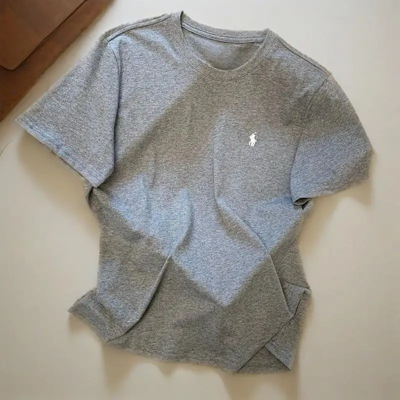 

Men's and Women's Short-sleeved T-shirts Pure Cotton Luxurious High Quality Brand Summer