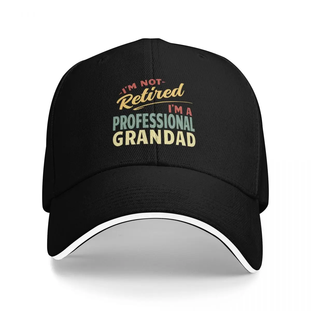 Grandad Shirts For Men Funny Fathers Day Retired Grandad I'm Not Retired I'm A Professional Grandad Baseball Cap