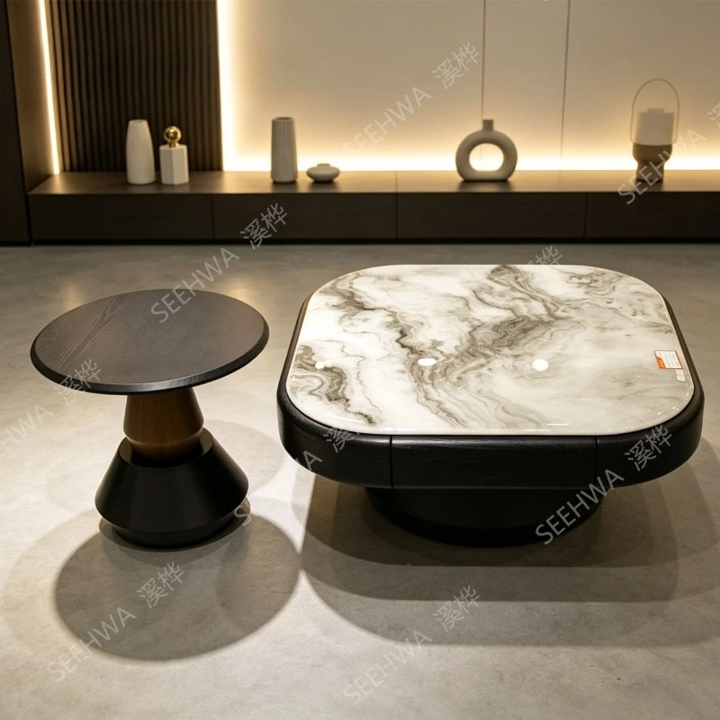 Luxury Fashion Coffee Table Modern Aesthetic Cheap Unique Lounge European Side Table Big Size Mesa Auxiliar Room Decorations