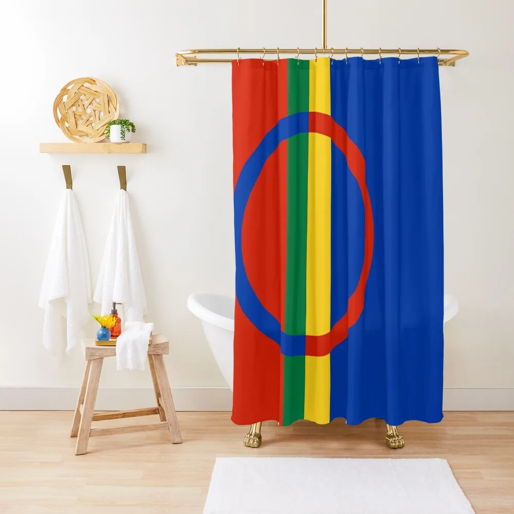 

Sami people flag Shower Curtain Bathroom Decor Set For Bathroom Bathroom Shower Set Shower Bath Curtain