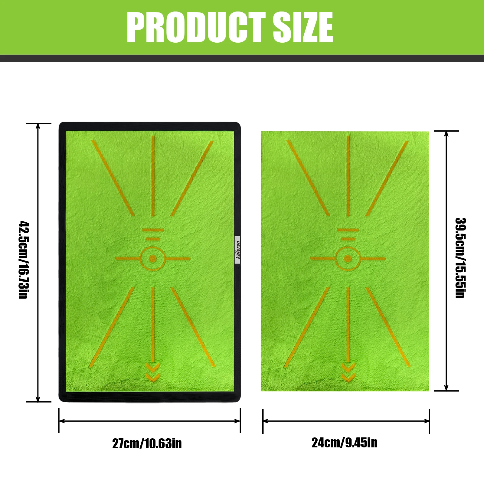 Golf Hitting Mat Golf Training Mat for Swing Path Feedback Detection Batting For Home Indoor Outdoor Golf Practice Mat