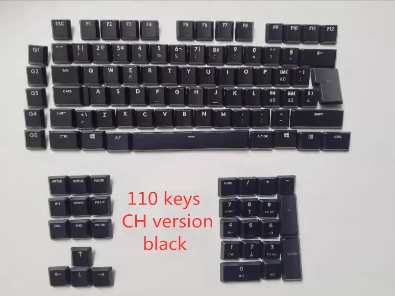 Nouveaux capuchons de touches rétroéclairés avec disposition EU US JP, compatibles avec le clavier mécanique Logitech G913 G813 G815 G915 TKL