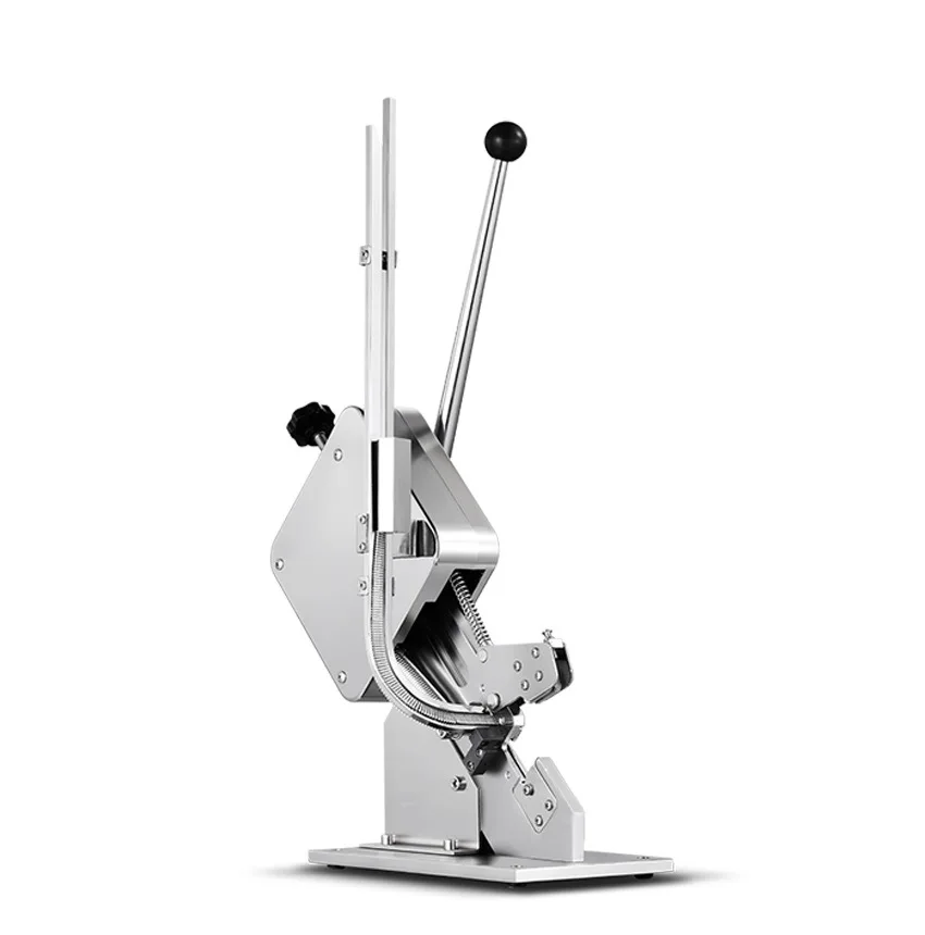 ماكينة قص السجق شبه الأوتوماتيكية على شكل حرف U من الفولاذ المقاوم للصدأ ربط بلاستيكي يدوي لخيارات رقائق الطعام/الحزام/العلبة/الحقيبة #1