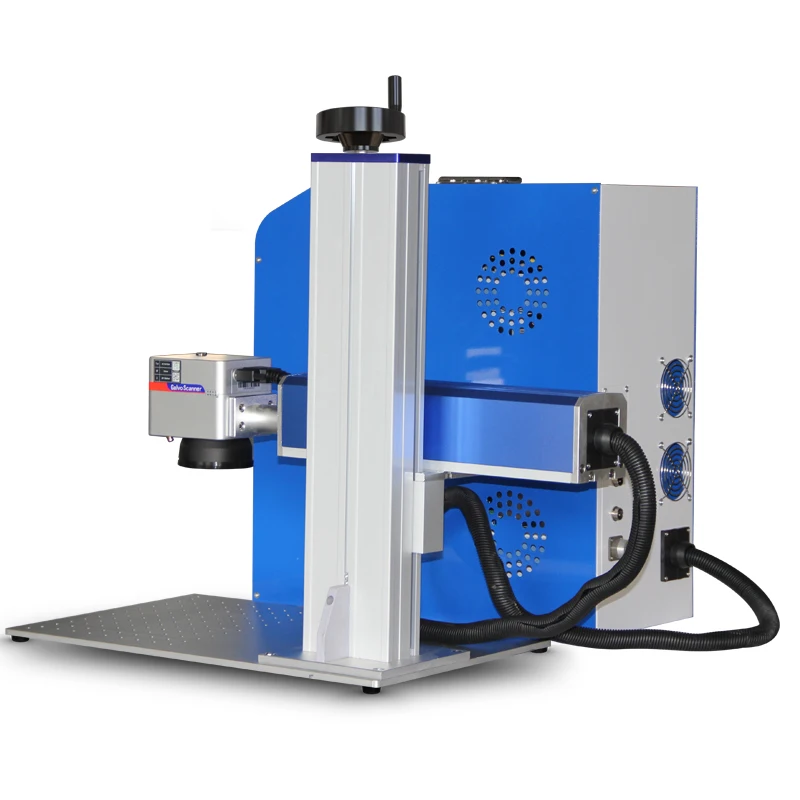 ماكينة نقش La-ser محمولة باليد بقدرة 20 وات لماكس لتبريد الهواء المعدني مع دعم AI DXF DST PPT BMP لاستخدام المطاعم