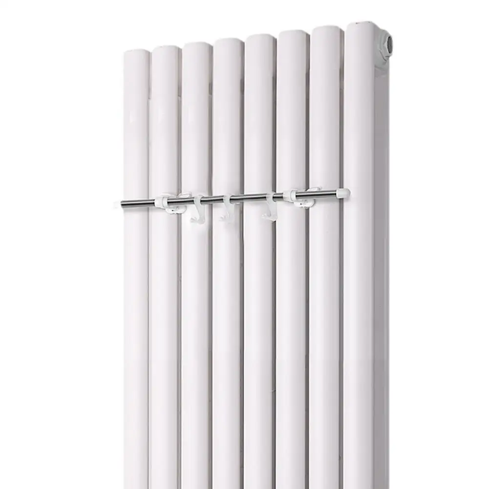 Space-Saving Rack Radiator Towel Rail Bathroom Use Space Saving Drying Rack Storage Bag Easy Installation 6 Hooks Design