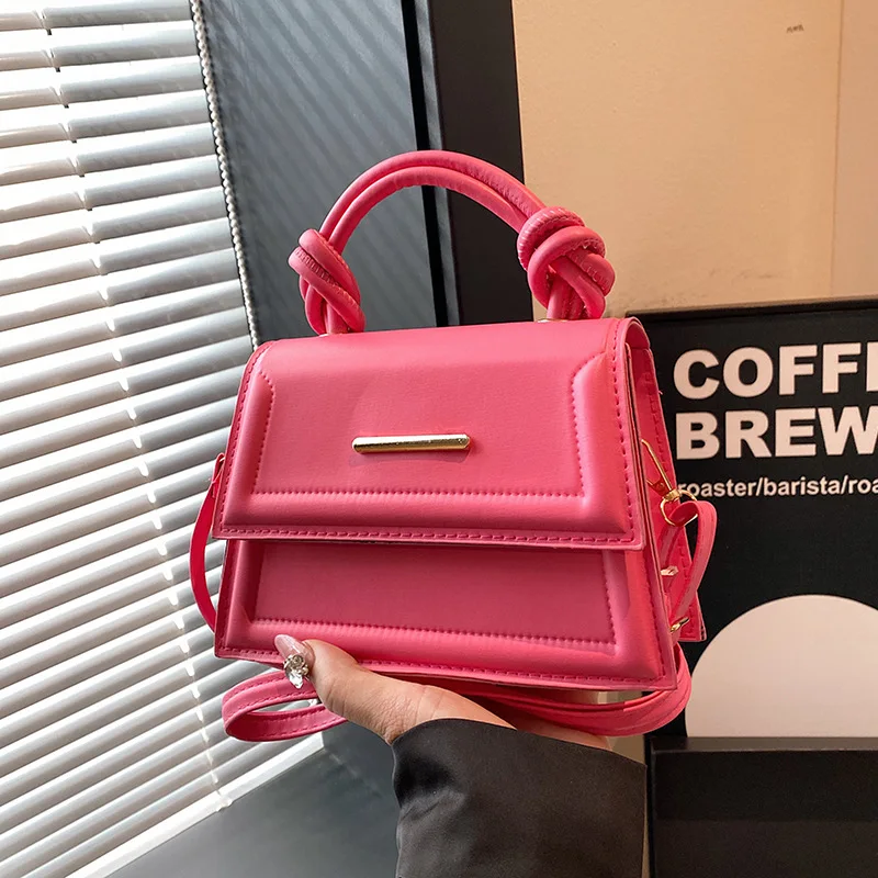 

Minimalist Small Square Bag for Women 2025 New Solid Color Crossbody Purse Elegant Top Handle Bag Cute Casual Shoulder Bag Work