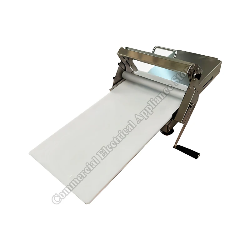 Máquina de pastelería de hojaldre con manivela, máquina de manivela plegable de escritorio, Pizza, Croissant, tableta de masa, laminadora de masa Manual