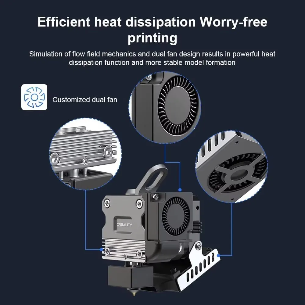 CREALITY Sprite Extruder Pro Kit 300℃ High Temperature Printing 3:5:1 Gear Ratio Direct Drive Extrude for Ender-3 Series Printe