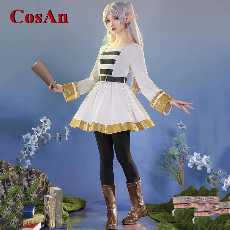 

CosAn Anime Frieren: Beyond Journey's End Frieren Cosplay Costume Gorgeous Elegant Sweet Uniform Activity Role Play Clothing