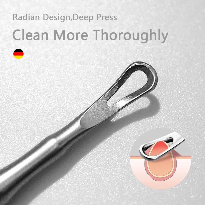 2023 German Acne Blackhead Removal Needles Pimples Blackhead Clip Tweezers Beauty Artifact Blemish Extractor Remover Needle Tool