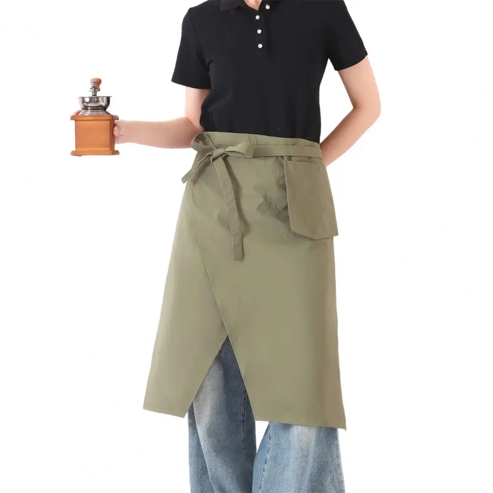 1 قطعة مريلة الشيف بالجملة نصف الجسم مطعم المطبخ العمل المئزر نصف قطع النادل الشيف نصف المئزر الأسود #4