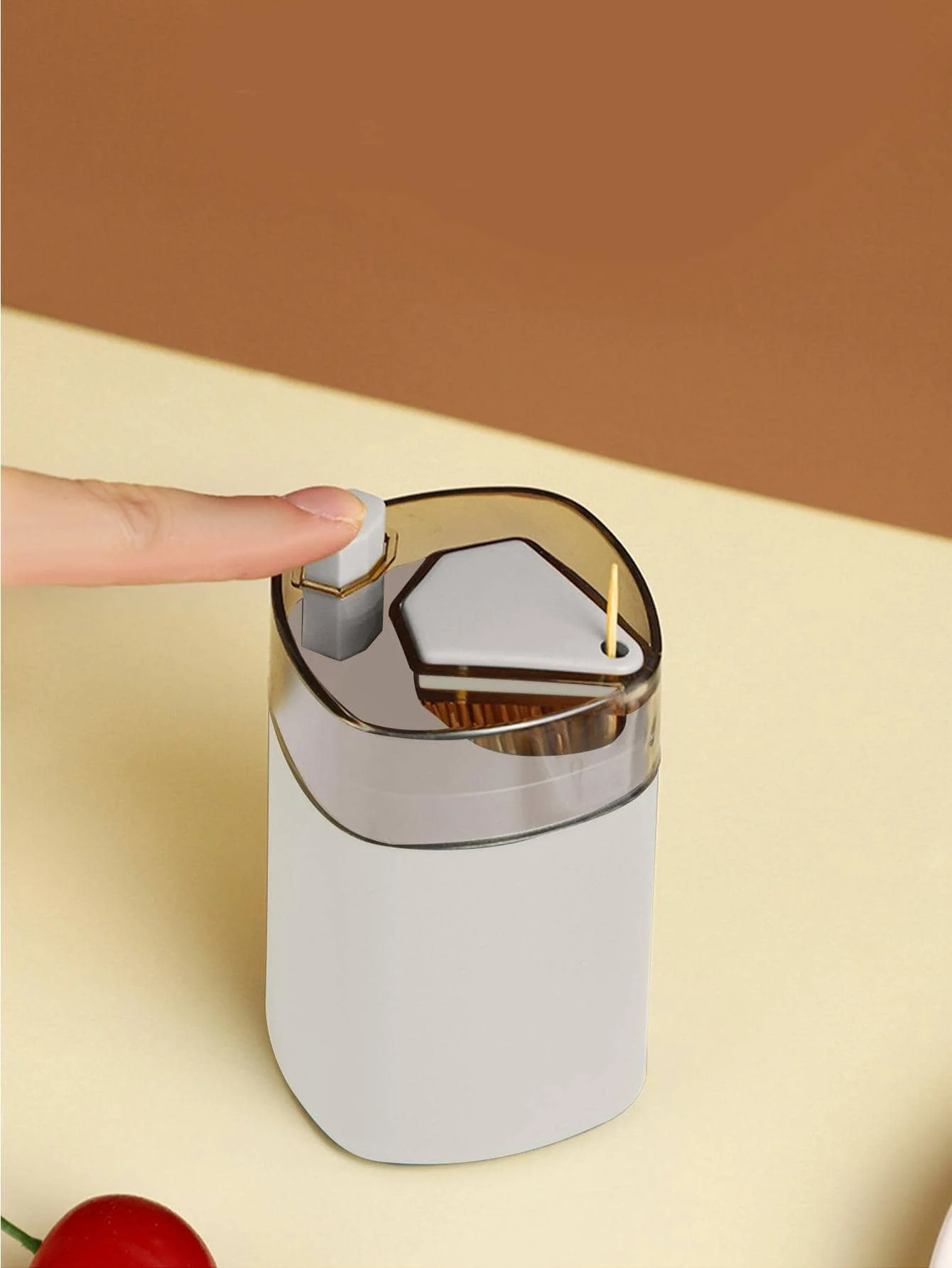 1pc/2pcs/Set Pop-Up Toothpick Dispenser, Random Color