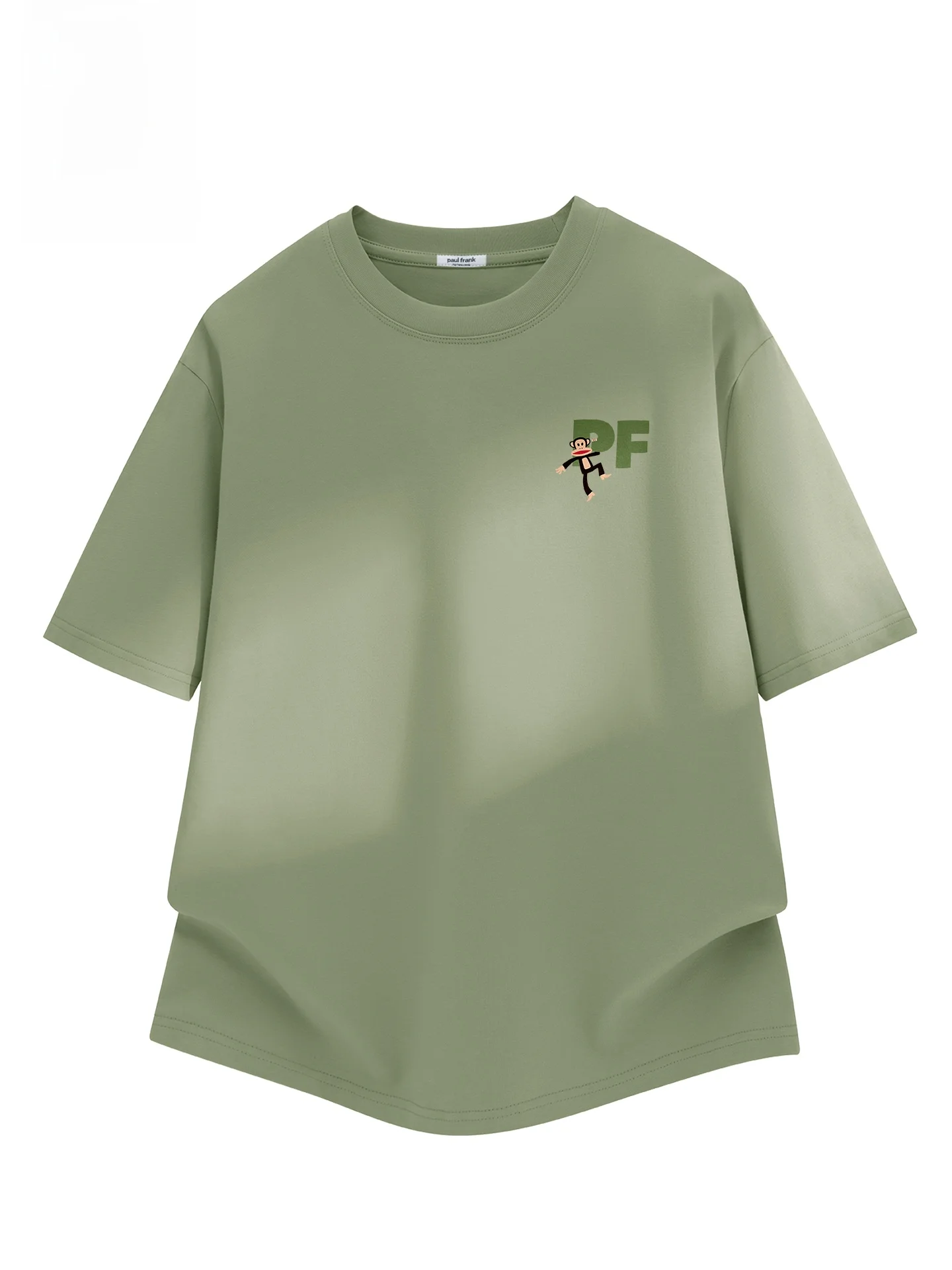 

Large Mouth Monkey Cotton T-irt Men's Summer Cartoon round Ne ort Sve Breathable Loose Fit Casual Tee