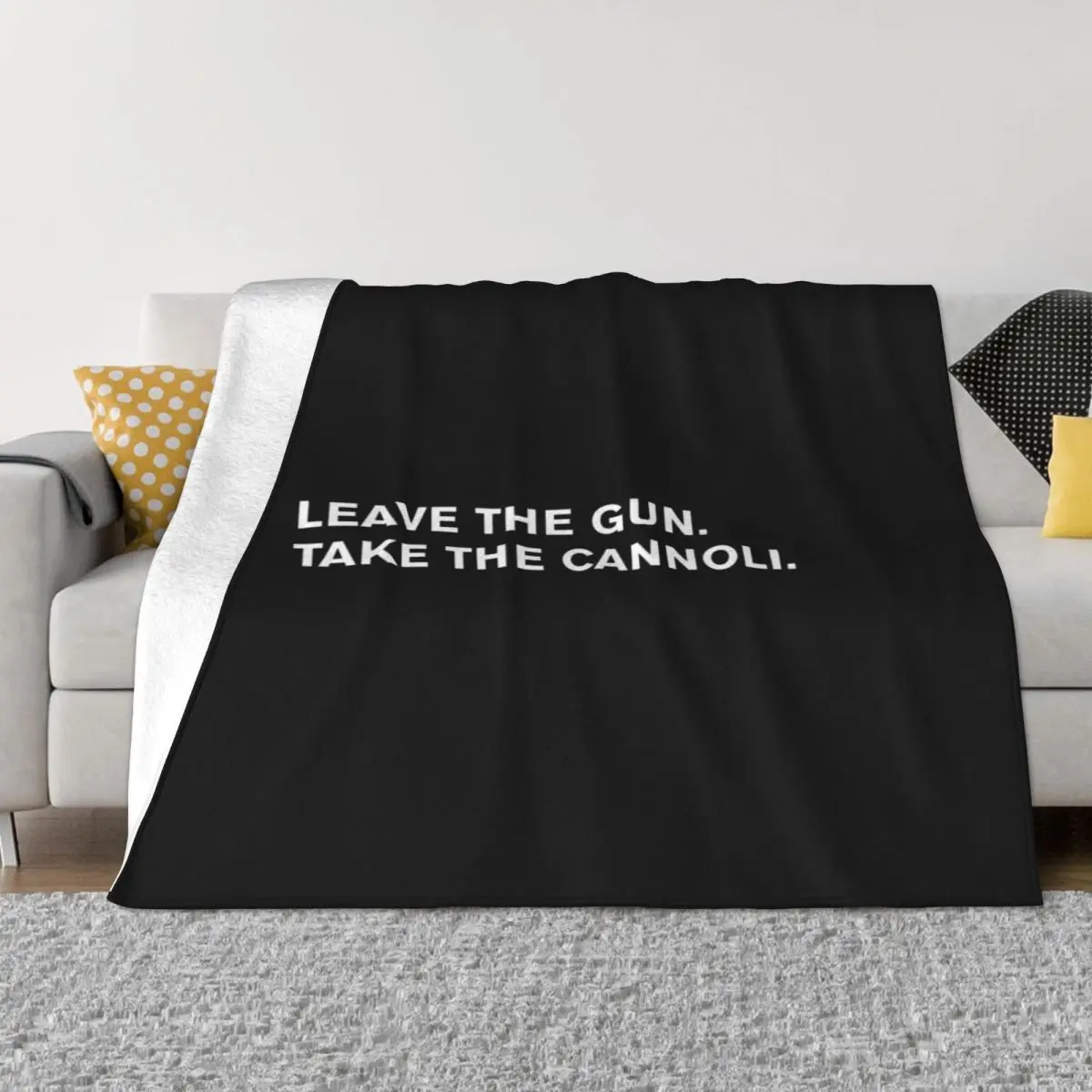 

Leave the gun. Take the cannoli Throw Blanket anime blanket Luxury St Blanket