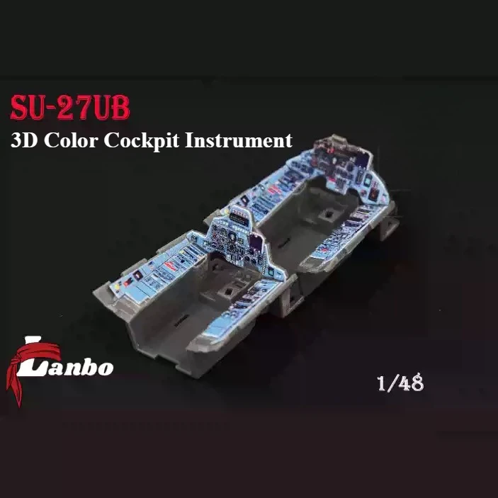 

Lambo 3D Color Cockpit Instrument 48119 SU-27UB Fighter Modification (for Great Wall Kit) 1/48
