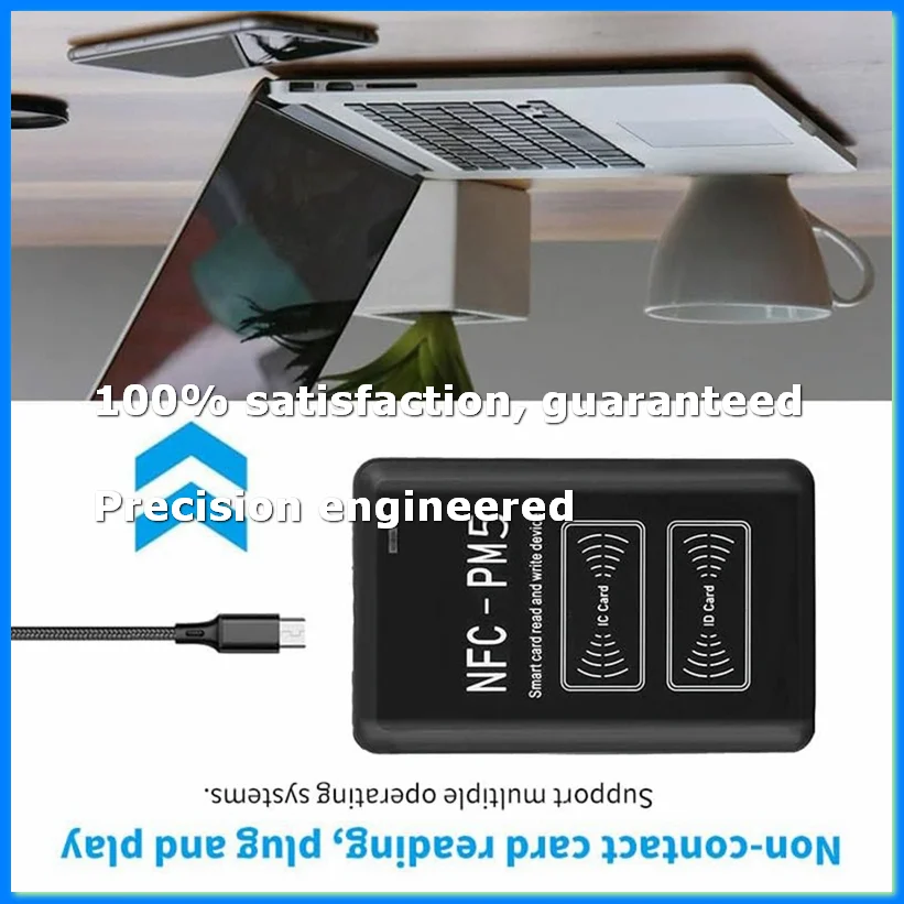 

IC/ID Reader Writer NFC Encryption Decoding Duplicator 125KHz 13.56MHz Frequency Copier RFID Card Reader-ABWO