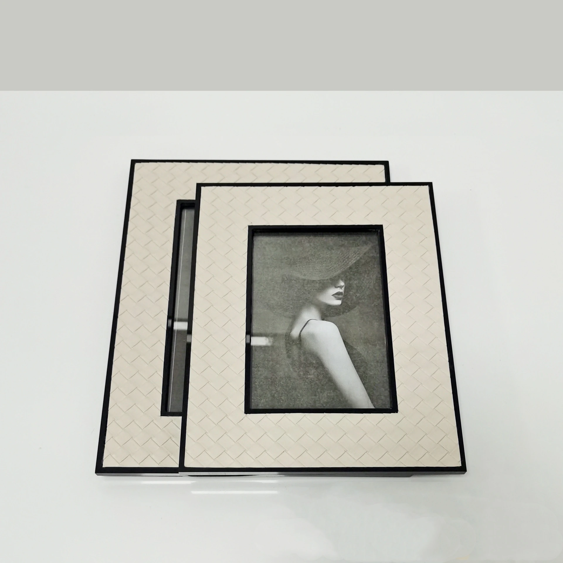 Modern Luxury Leather Picture Frame Home Decor